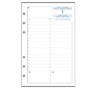Exacompta 18250 - Organizador Recambio para Exatime 17 Daily 1-Year View 1 día por página de enero a diciembre en francés