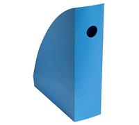 Exacompta - 18283D - Juego de 6 revisteros MAG CUBE BeeBlue, carpetas de revistas, almacenaje para documentos, catálogos, revistas ancho 8,2 cm - Para formatos A4 y A4 maxi - Color turquesa