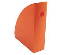 Exacompta - 18288D - Set de 6 Revisteros MAG CUBE - Dimensiones 26,6 x 8,2 x 30,5 cm - Para documentos en formato A4 y A4 maxi - 25 años de garantía - Color Mandarina Opaco