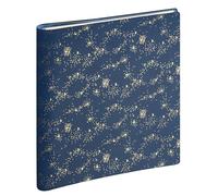 Exacompta 186272E - Agenda de escritorio SAD 18S Méline - Manta extraíble con espiral interior, 15 x 17 cm, semana 16 meses, septiembre de 2023 a diciembre de 2024, color azul confeti plateado