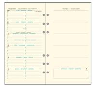 Exacompta 18644E - Recambio para agenda Exatime 17 Pocket (año 2018, 17 x 9.2 x 1 cm, texto en francés con notas)