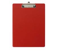 Exacompta 19295E - Porta-bloc de cartón Balacron con bolsillo de plástico y pinza con sitema de fijación mural Tamaño 23 cm x 32 cm para documentos tamaño A4 color rojo.