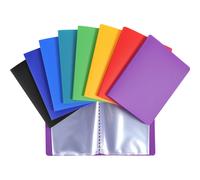 Exacompta, 20 fundas protectoras de documentos en plástico semirrígido, capacidad para 40 hojas, tamaño 11x15 cm, surtido, modelo 88209E