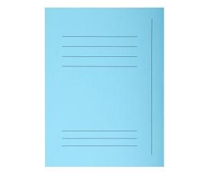 Exacompta 235006E - Lote de 50 Subcarpetas Super 250 Impresas y con 3 Solapas, Color Azul Claro
