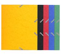 Exacompta 25 carpetas con gomas 3 solapas 400 g/m² escolar surtidas