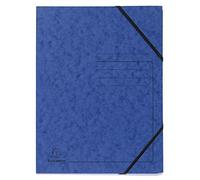 Exacompta 25 carpetas con gomas sin solapas estampadas 355 g/m² azul