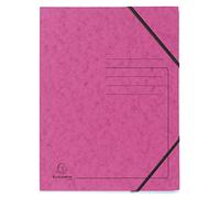 Exacompta 25 carpetas con gomas sin solapas estampadas 355 g/m² rosa