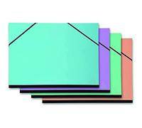 Exacompta - 25680E - 1 Tablero de dibujo Aquarel - con gomas - interior de papel negro - reverso de lona - dimensiones 32 x 45 cm - formato para archivo A3 (297 x 420 mm) - colores aleatorios
