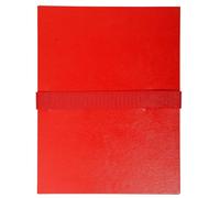 Exacompta - 2645E - 1 Carpeta con gomas Balacron sin solapa, correa velcro - 24x32cm - Rojo