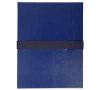 Exacompta - 2652E - 1 Carpeta con gomas Balacron sin solapa, correa velcro - 24x32cm - Azul oscuro