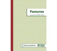 Exacompta 3279E - Colector de Facturas con Mención de IVA 21 cm x 14,8 cm 50 Hojas Tríptico Autocopiativo
