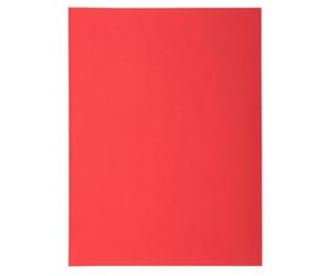 Exacompta 330012E - Lote de 100 Subcarpetas Super 250, Color Rojo