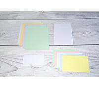 Exacompta - 3308B - 100 fichas bristol lisas sin perforar - en lámina - compatible con impresoras inkjet, láser y fotocopiadoras - formato 55 x 74 mm - color blanco