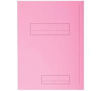 Exacompta 335003E - Lote de 50 Subcarpetas Super 250 Impresas y con 2 Solapas, Color Rosa