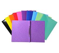 Exacompta - 380800B - Caja de 25 subcarpetas Iderama lamella en cartulina laminada brillante 355 g/m² - subcarpetas certificadas FSC® - dimensiones 24 x 32 cm para formato A4-10 colores surtidos