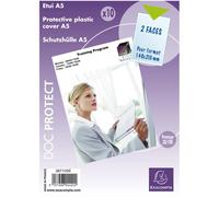 Exacompta 387105E - Bolsa de 10 fundas PVC con 2 vistas, A5