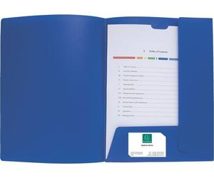 Exacompta 43502E, 24 cm, 32 cm, color azul, paquete de 10 unidades