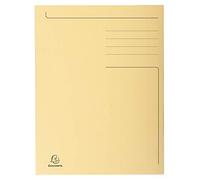 Exacompta - 449002E - Pack de 50 subcarpetas rígidas impresas con 3 solapas Forever® 280 g/m² - 100% reciclado y certificado Blue Angel - dimensiones 24,5 x 35 cm para formato folio - color burbuja