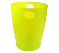 Exacompta -45381D - Set de 8 papeleras con asas ECOBIN - gran capacidad 15 litros - dimensiones 26,3 x 26,3 x 33,5 cm - 1 año de garantía - Verde Anís Translúcido