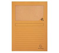 Exacompta 50254E - Lote de 25 Subcarpetas Forever® 120 con Ventana e Impresas, Color Naranja
