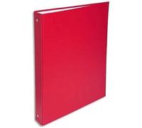 Exacompta 51375E - Carpeta forrada polipropileno 4 anillas, 30 mm, A4, rojo