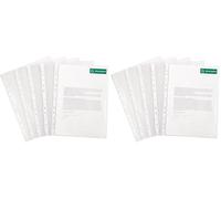 Exacompta 5150E - Bolsa de 50 fundas con multitaladros, A4 (Paquete de 2)