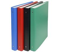 Exacompta 52432E Classeur remborde PVC 4 Anillas 30 mm A4 Maxi, Colores Surtidos , 1 unidad