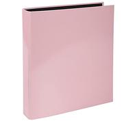 Exacompta Archivador AQUAREL – 2 anillas 2,5 cm, lomo 4 cm, cubierta forrada interior negro – Rosa