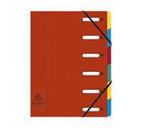 Exacompta 55065E - Archivador (A4, 24,5 x 32 cm), color rojo