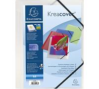 Exacompta Carpeta Kreacover con gomas y 3 solapas A4 Incolora (Set de 25)