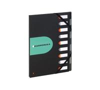 Exacompta 55334e lengüeta de índice polipropileno (pp) negro