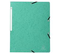 Exacompta 55413E - Pack de 10 carpetas con goma, color verde