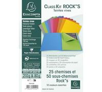 Exacompta 55542E - Lote de 25 Class´Kit Rock"S, Colores Surtidos