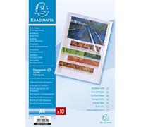 Exacompta 5610E - Bolsa de 10 dossiers, A4, transparente