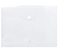Exacompta 56421E - Bolsa de 5 fundas en forma de sobre y cierre con velcro, A4, transparente