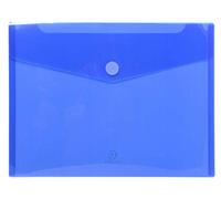 Exacompta - 56422E - Pack de 5 - Porta documentos en forma de sobre y cierre con velcro, A4, Color: azul