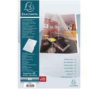Exacompta 58201E - Bolsa de 10 dossiers con muesca, A4, transparente
