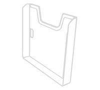 Exacompta - 62740D - Pack de 100 Elementos Horizontales A4 Individuales para Montaje en Pared - Ampliables - Capacidad Máxima por Caja de 26 mm - Dimensiones: 3,6 x 32,7 x 21,3 cm - Gris Claro