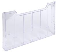 Exacompta - 63858D - Pack de 10 Elementos Individuales A4 Horizontales para Montaje en Pared - Ampliables - Capacidad Máxima por Caja de 26 mm - Dimensiones: 3,6 x 32,7 x 21,3 cm - Cristal