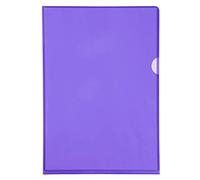 Exacompta 661230E - Portafolios de plástico A4 13.5, color púrpura, caja de 100