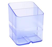 Exacompta 67710D, paquete de 10 portalápices premium, organizador tipo "Pen-Cube" con 2 compartimentos para mayor capacidad