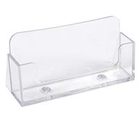 Exacompta - 71058D - Set de 16 dispensadores de tarjetas de visita - 1 compartimento de 18 mm de profundidad para 50 tarjetas de visita - Fondo 3,4 x Ancho 10,2 x Alto 4,7 cm - Transparente
