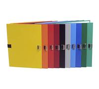 Exacompta 720E - Pack de 10 carpetas con goma con lomo extensible, multicolor