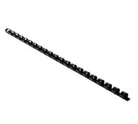 Exacompta - 75201E - 1 caja de 100 carpetas de espiral de plástico de 8 mm - Negro