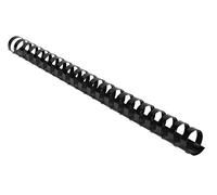 Exacompta - 75601E - 1 Caja de 100 Carpetas de Espiral de Plástico 20mm - Negro