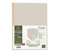 Exacompta 770009E - Lote de 25 Subcarpetas con Fuelle de Tela Forever® 320, Color Gris