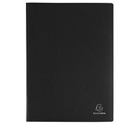 Exacompta 8 carpetas de fundas Opak A4 80 fundas antirreflejos negro