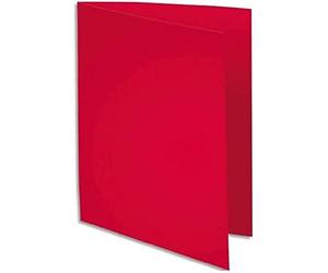Exacompta 800016E - Lote de 100 Subcarpetas Rock"S 80, Color Frambuesa