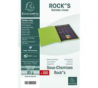 Exacompta Subcarpetas 800026E Rock'S 80 - Lote 100 - Color Naranja