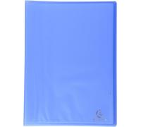 Exacompta 85360E, Puerta Documentos A4, Chromaline Translúcido, Azul, Pack de 4 Puerta Documentos con 30 Fundas